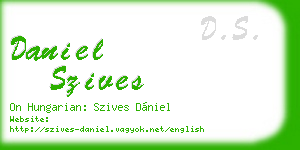 daniel szives business card